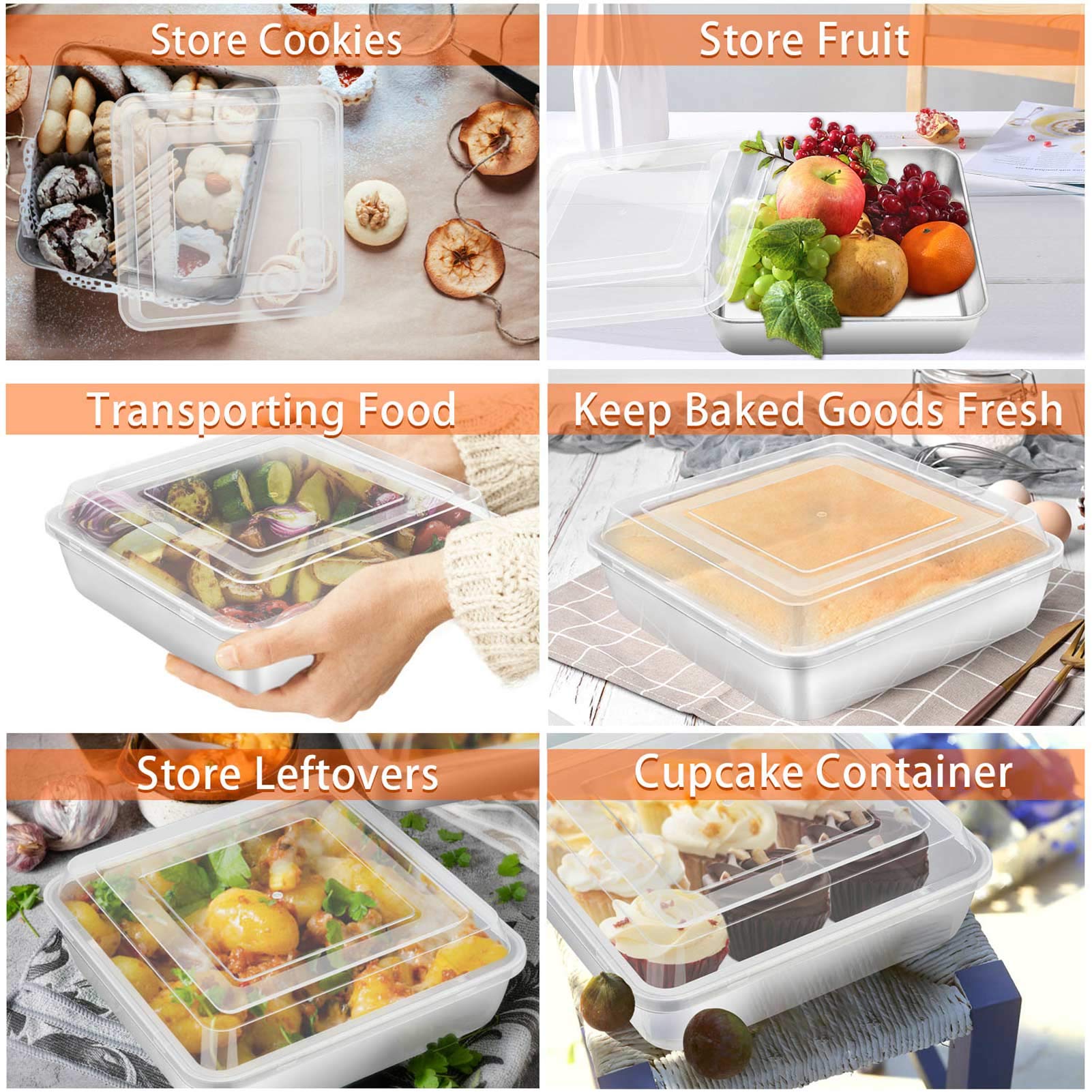 TeamFar oven and dishwasher safe pan for easy cleanup.