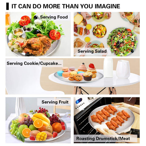 TeamFar pans ideal for leftovers, salads, or appetizers during gatherings.