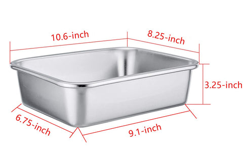 TeamFar baking pan with smooth edges offers comfortable grip.