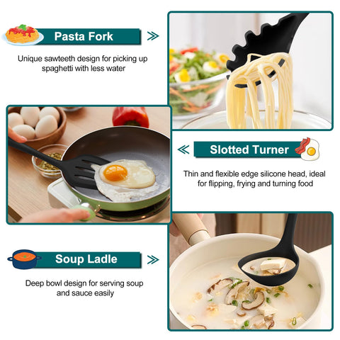 TeamFar solid spoon delivering steady scooping with heat resistance