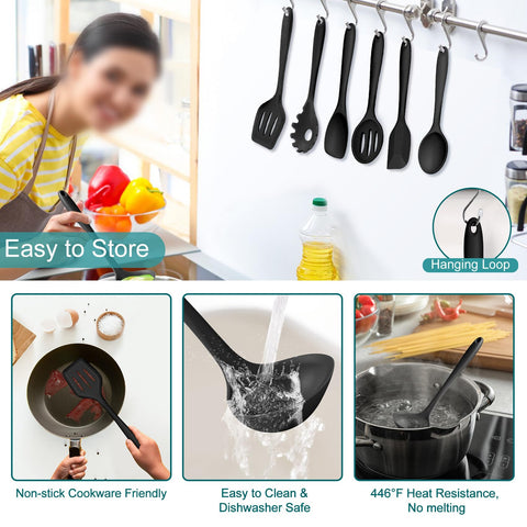 TeamFar spatula spoon versatile for mixing and flipping