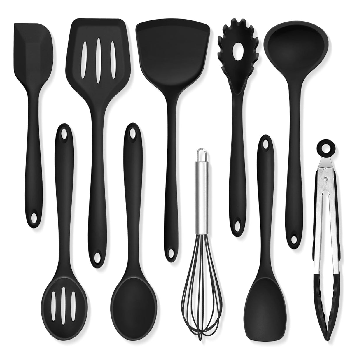 TeamFar silicone spatula for nonstick cookware and easy food release