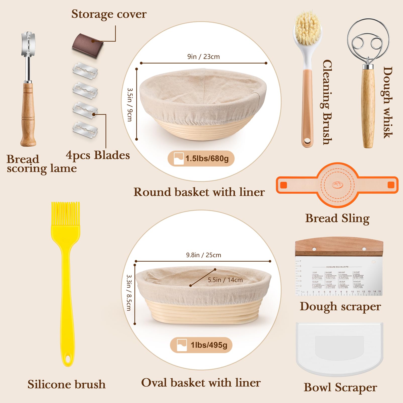 TeamFar oval sourdough basket showing shape retention and smooth release