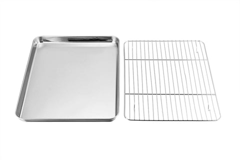 TeamFar stainless steel baking pan 18-0 for durable cooking