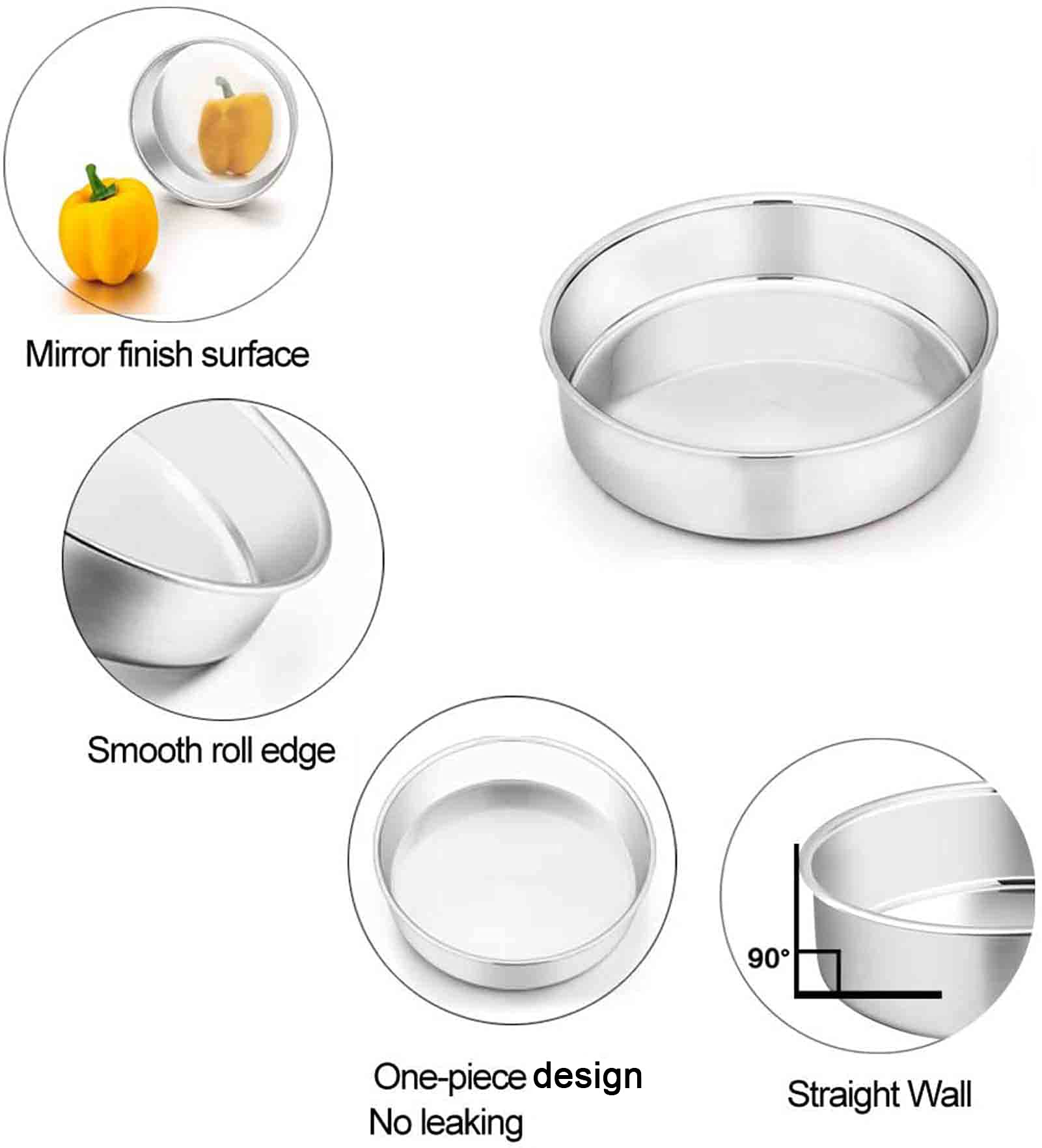 TeamFar two-piece set ideal for tiered cakes without cutting slices.