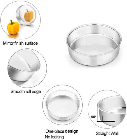 TeamFar two-piece set ideal for tiered cakes without cutting slices.