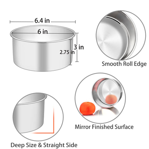 TeamFar stainless steel construction for toxin-free baking and durable performance.