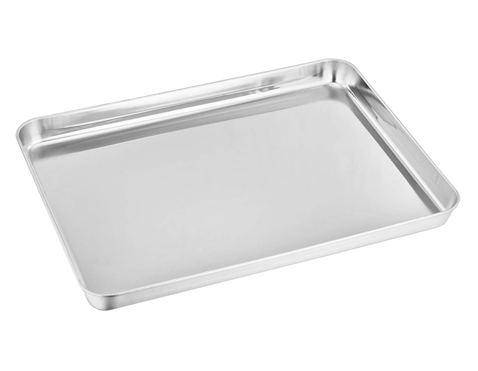 TeamFar toaster oven pan with stainless steel surface for easy food release.
