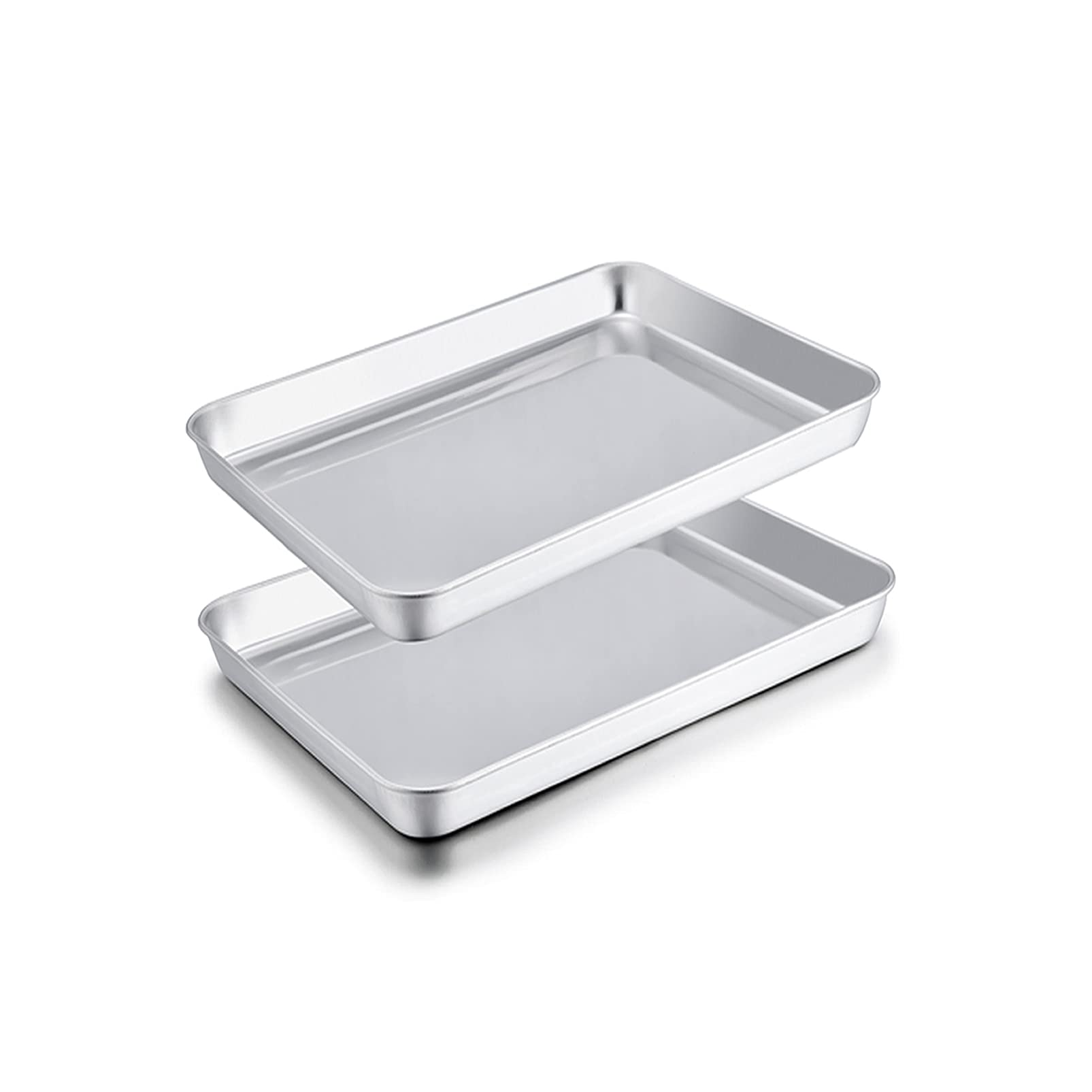 TeamFar toaster oven pans compact stainless steel trays for everyday baking