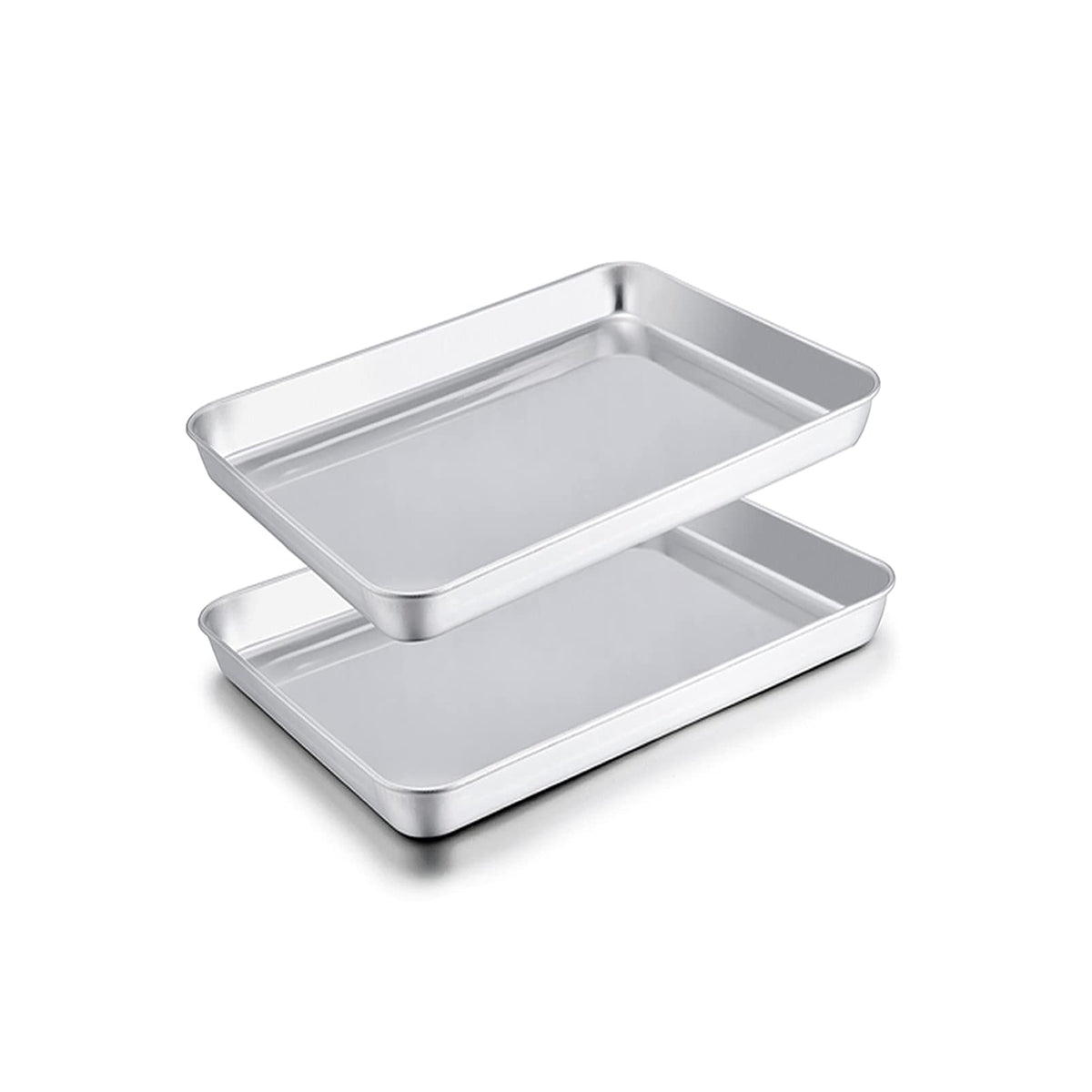 TeamFar toaster oven pans compact stainless steel trays for everyday baking