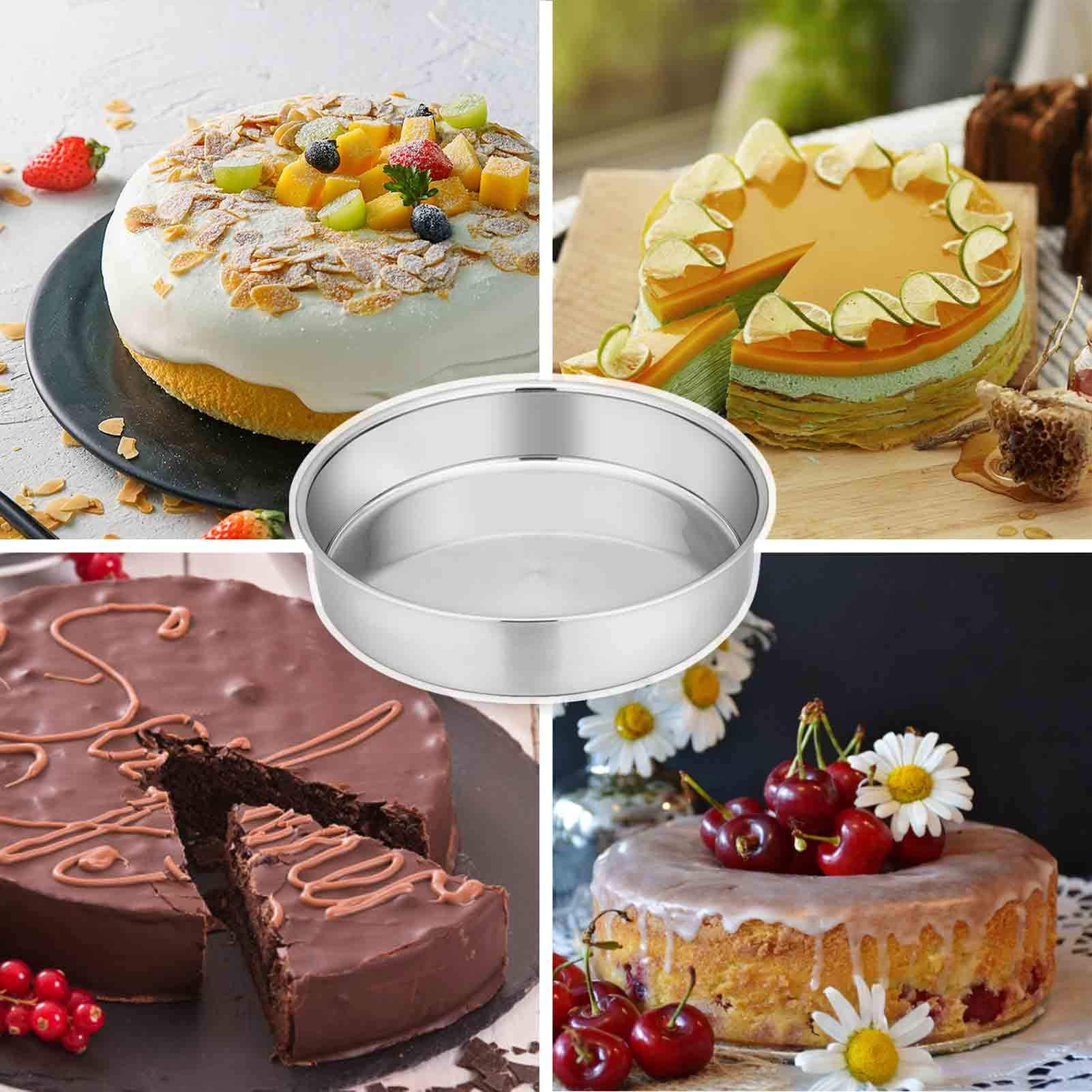 TeamFar stainless steel pans resist rust for everyday baking.