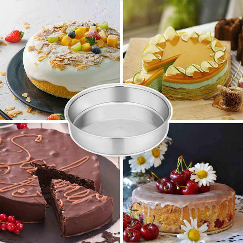TeamFar stainless steel pans resist rust for everyday baking.