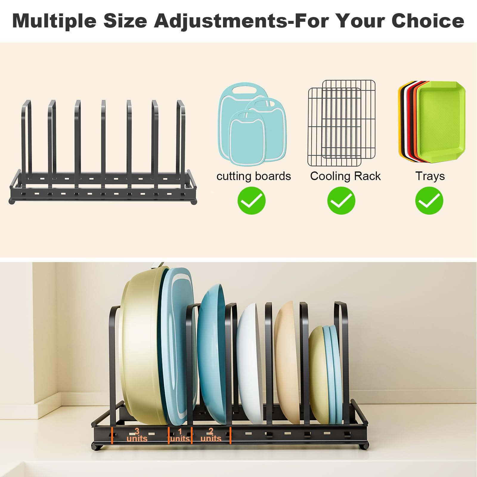 TEAMOLA space-saving design reduces clutter on counters and in cabinets