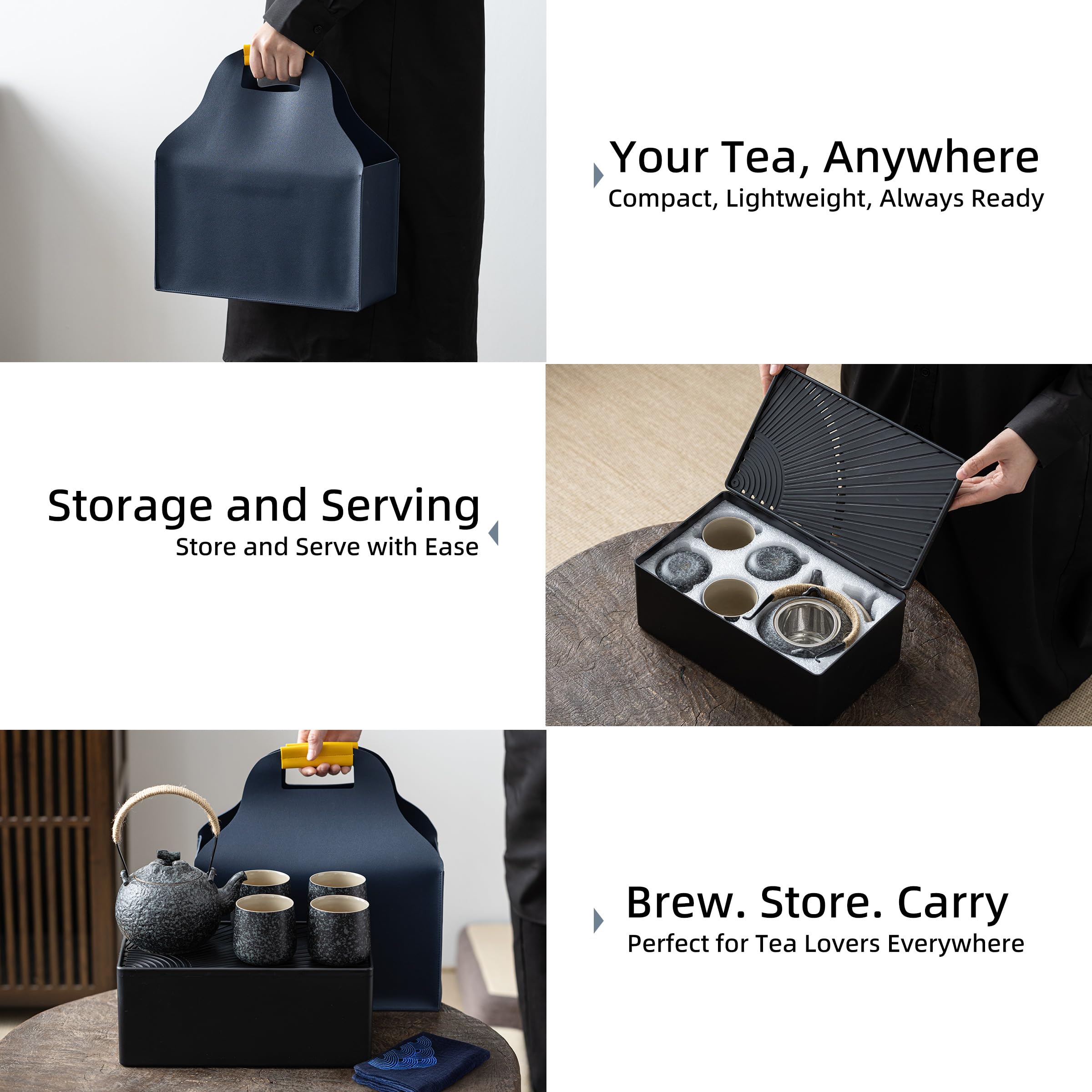 TEANAGOO multifunction tea tray keeps waste water tidy.