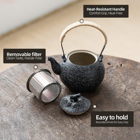 TEANAGOO 304 stainless filter delivers clean infusion.