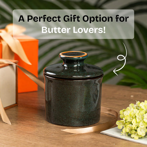 Teapeak butter keeper durable porcelain construction for lasting use