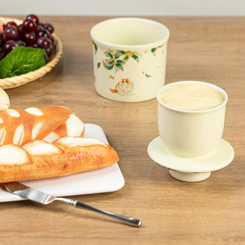 Teapeak water line seal features to maintain butter freshness and texture.