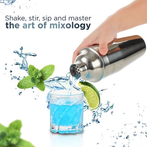 TEAVAS Mixology Bartender Kit muddler and Cobbler shaker for fresh flavors