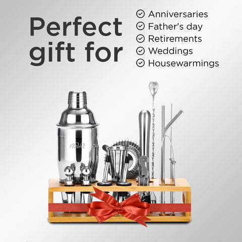 TEAVAS Mixology Bartender Kit gift-ready packaging suits birthdays and anniversaries
