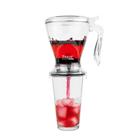 TEAZE Infuser contains loose leaves ready for a rich brew.