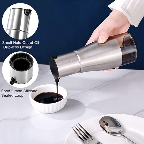 Tebery 11oz vinegar dispenser ready for table or bar