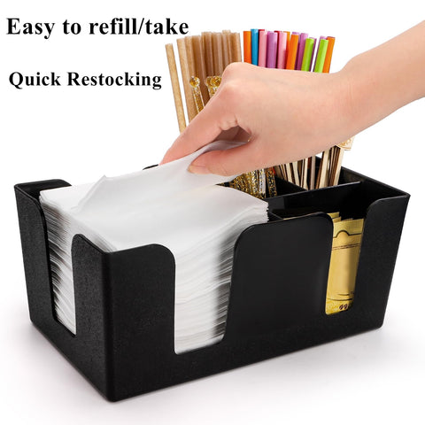 Tebery bar caddy 9-inch size fits compact bar counters and tabletops