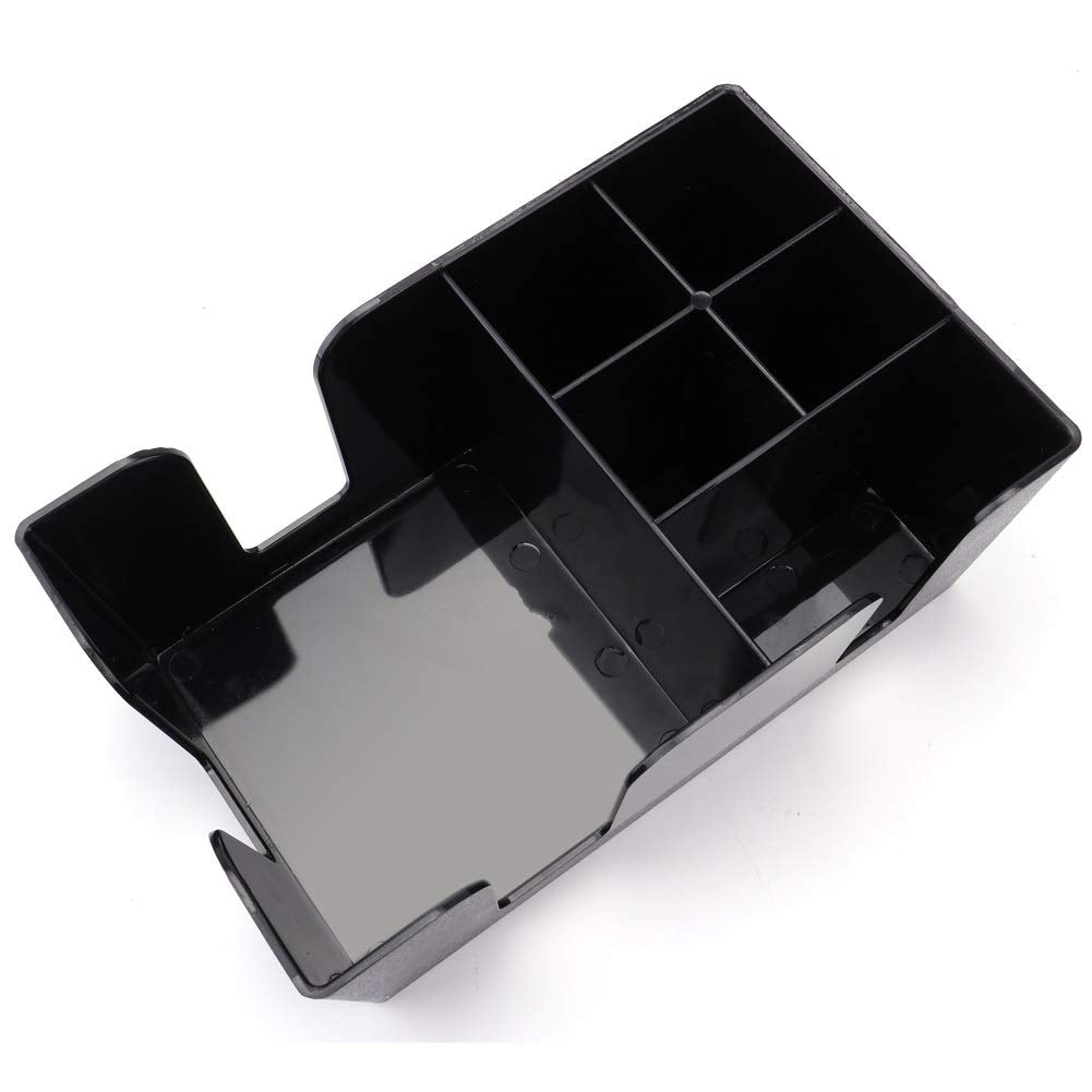 Tebery bar caddy straw slots simplify drink service with space for multiple straws