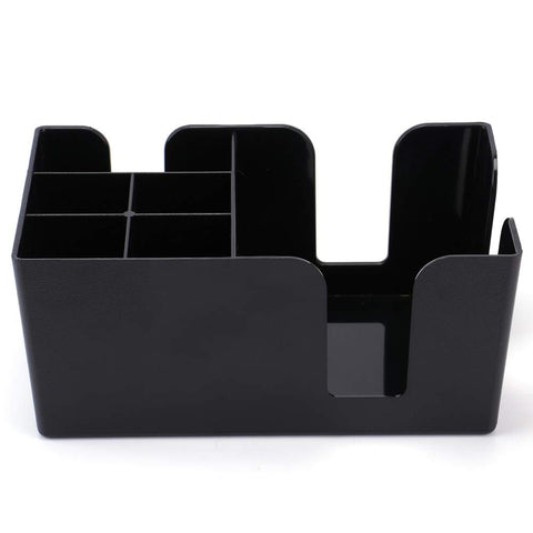 Tebery bar caddy varnished plastic finish offers a sleek, durable look