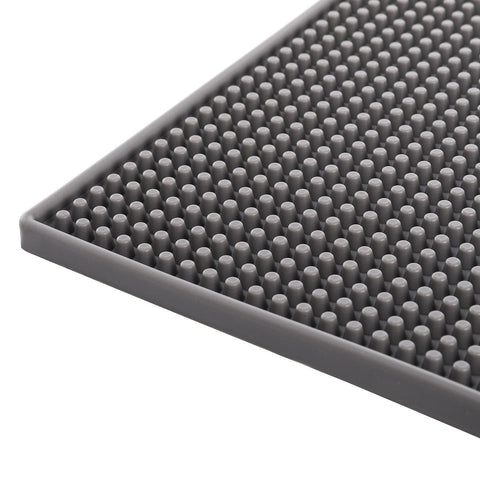 Tebery non-slip bar service mat keeps glassware steady during service.