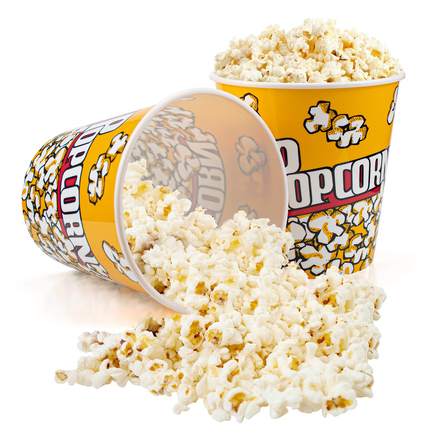 Tebery dishwasher-safe popcorn buckets simplify cleanup after snacks and movies