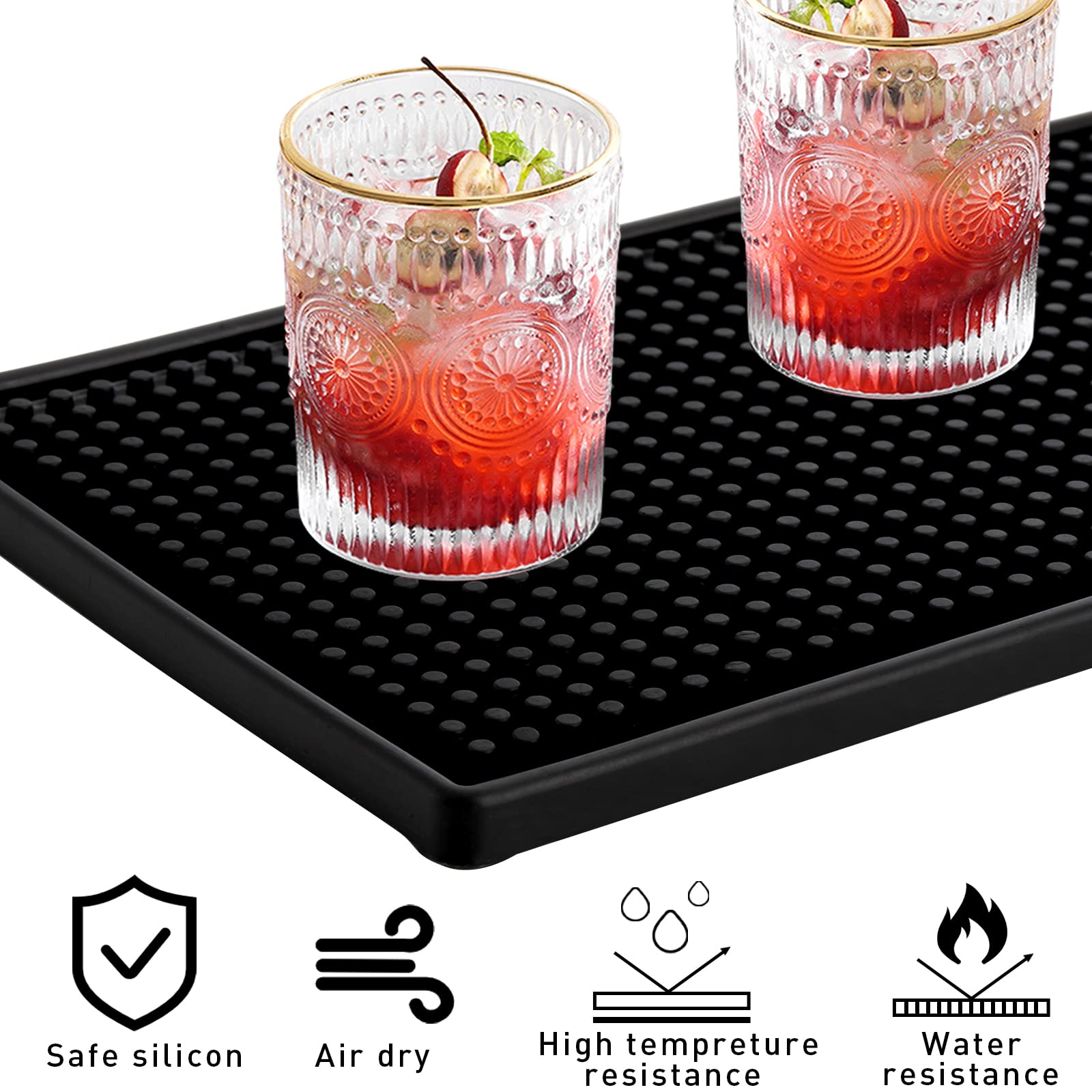 Tebery rubber bar mats provide durable, food-safe support for daily bar use.