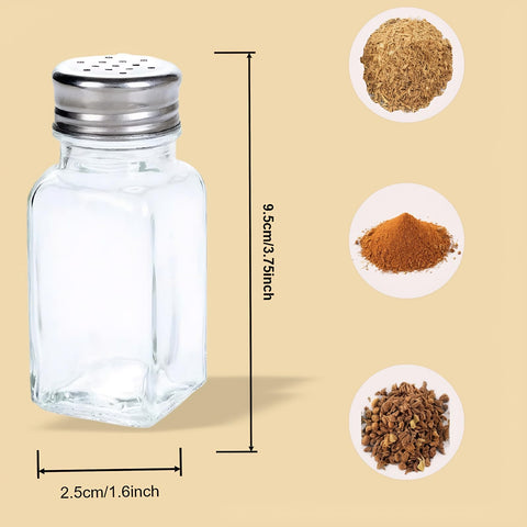 Tebery shakers show wide opening for mess-free refills