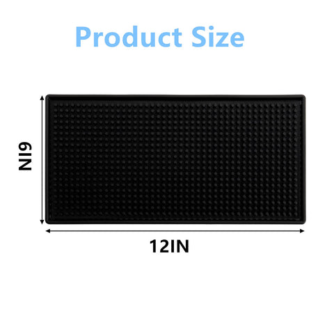 Tebery non-slip mats promote airflow under glasses for faster drying at the bar.