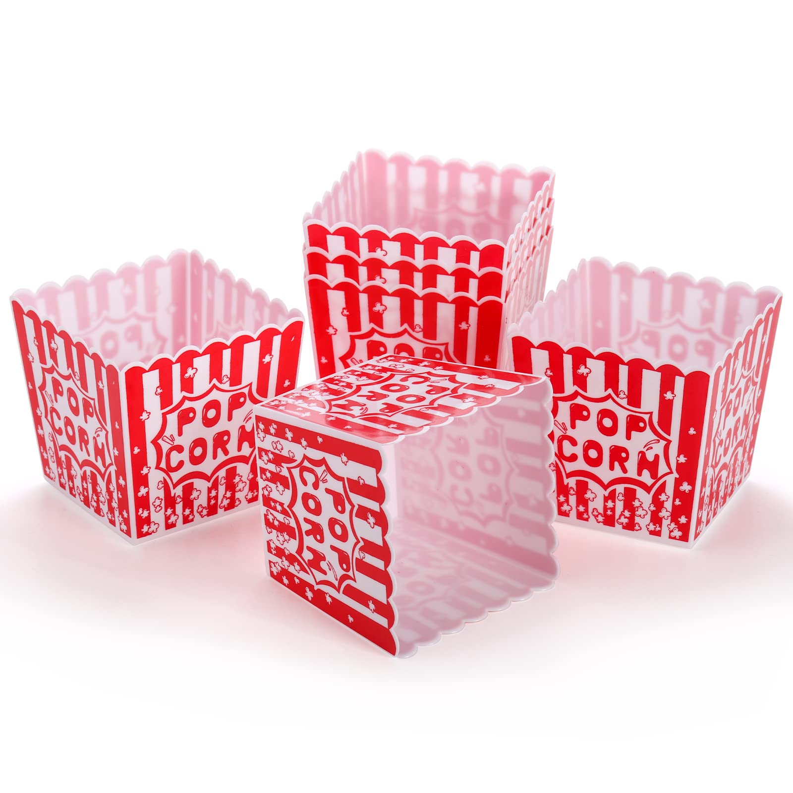 Tebery 30-pack popcorn boxes arranged for party use and reuse