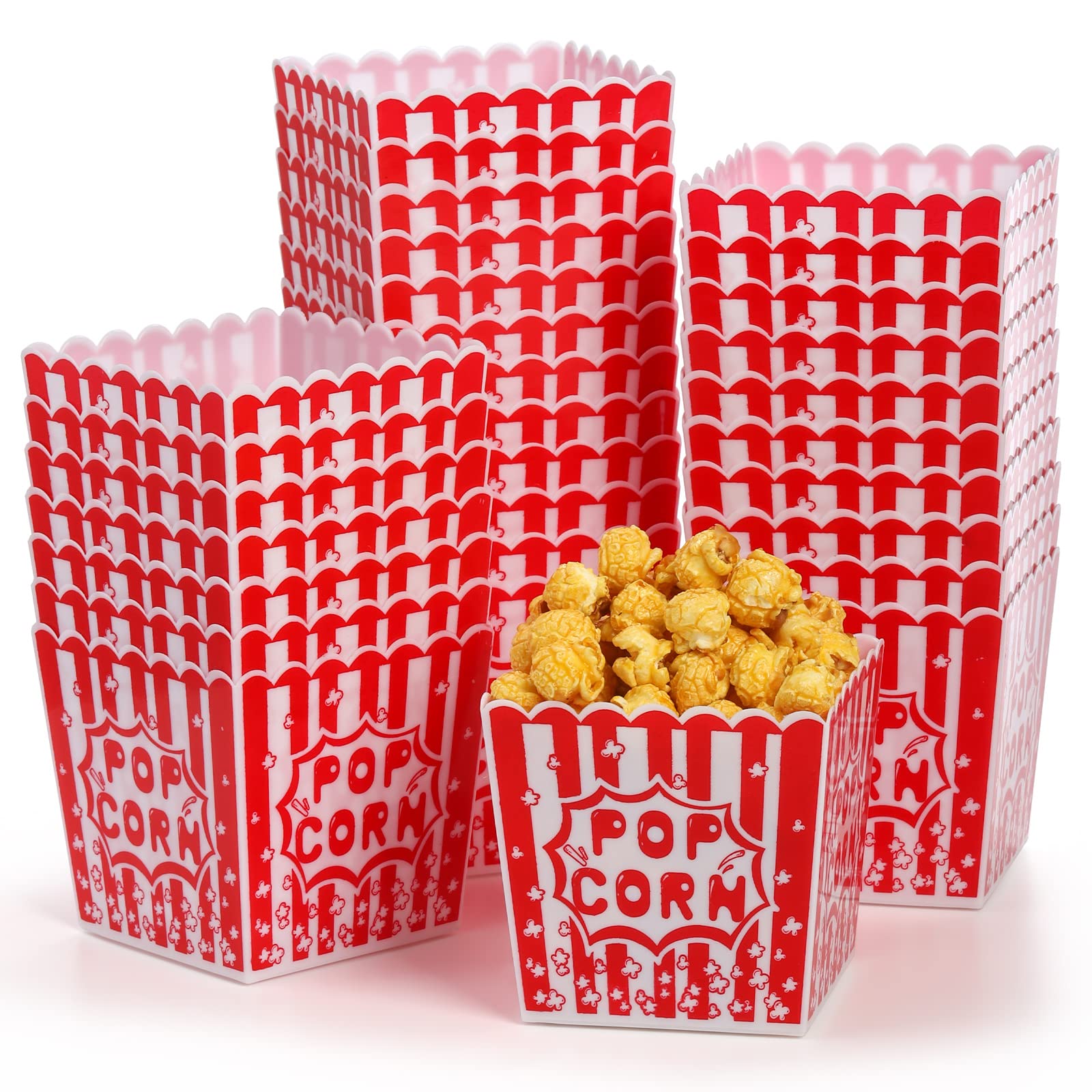 Tebery stackable popcorn boxes saving storage space after events
