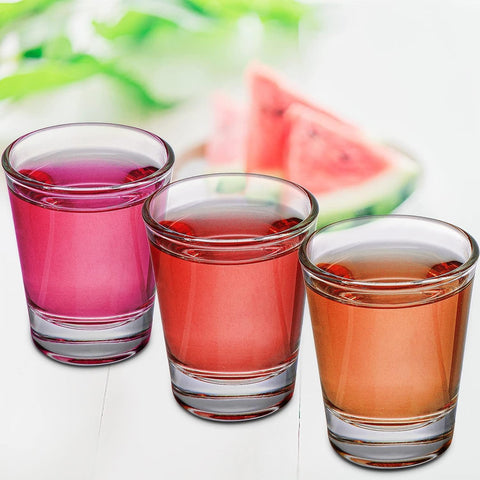 Tebery round glass shot glasses for hosting and gifting.