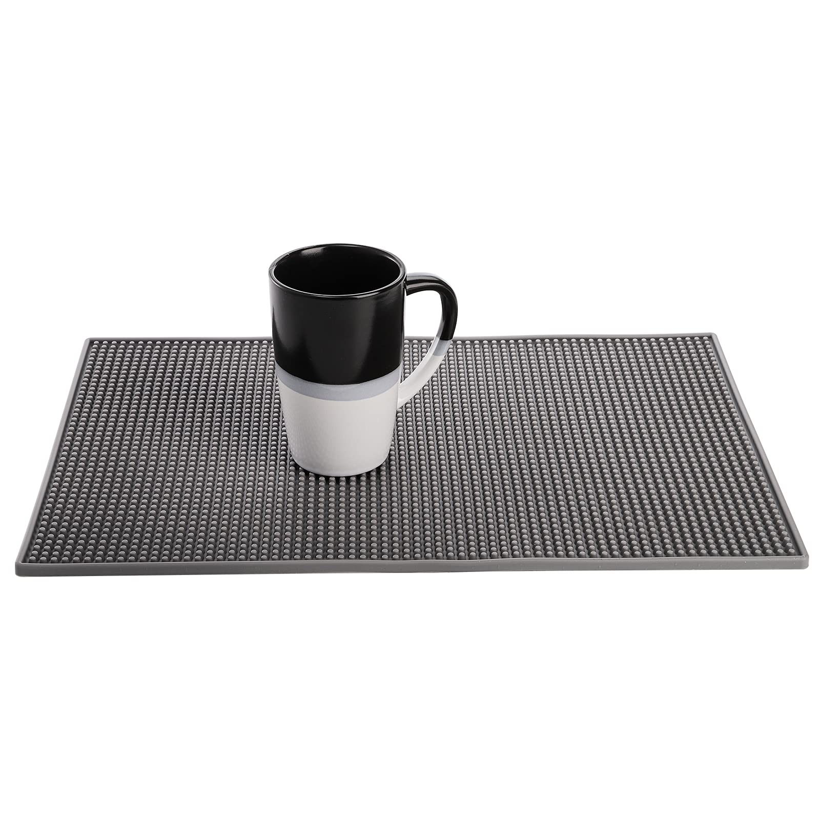Tebery rubber bar mat is easy to rinse and drain after busy service.