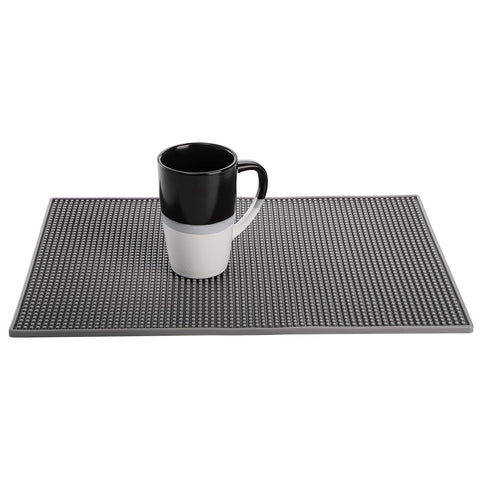 Tebery rubber bar mat is easy to rinse and drain after busy service.