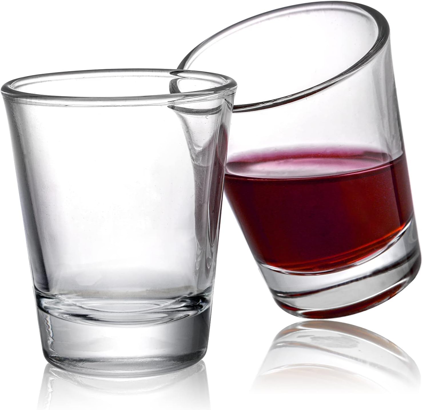Tebery heavy-base shot glasses ideal for espresso service.
