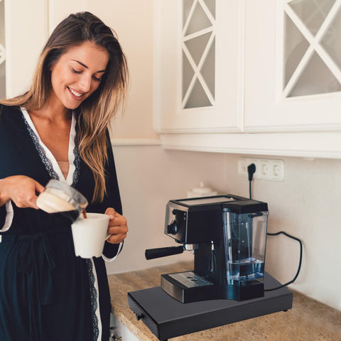 Tecbeauty coffee pod drawer top view showing compact space-saving design