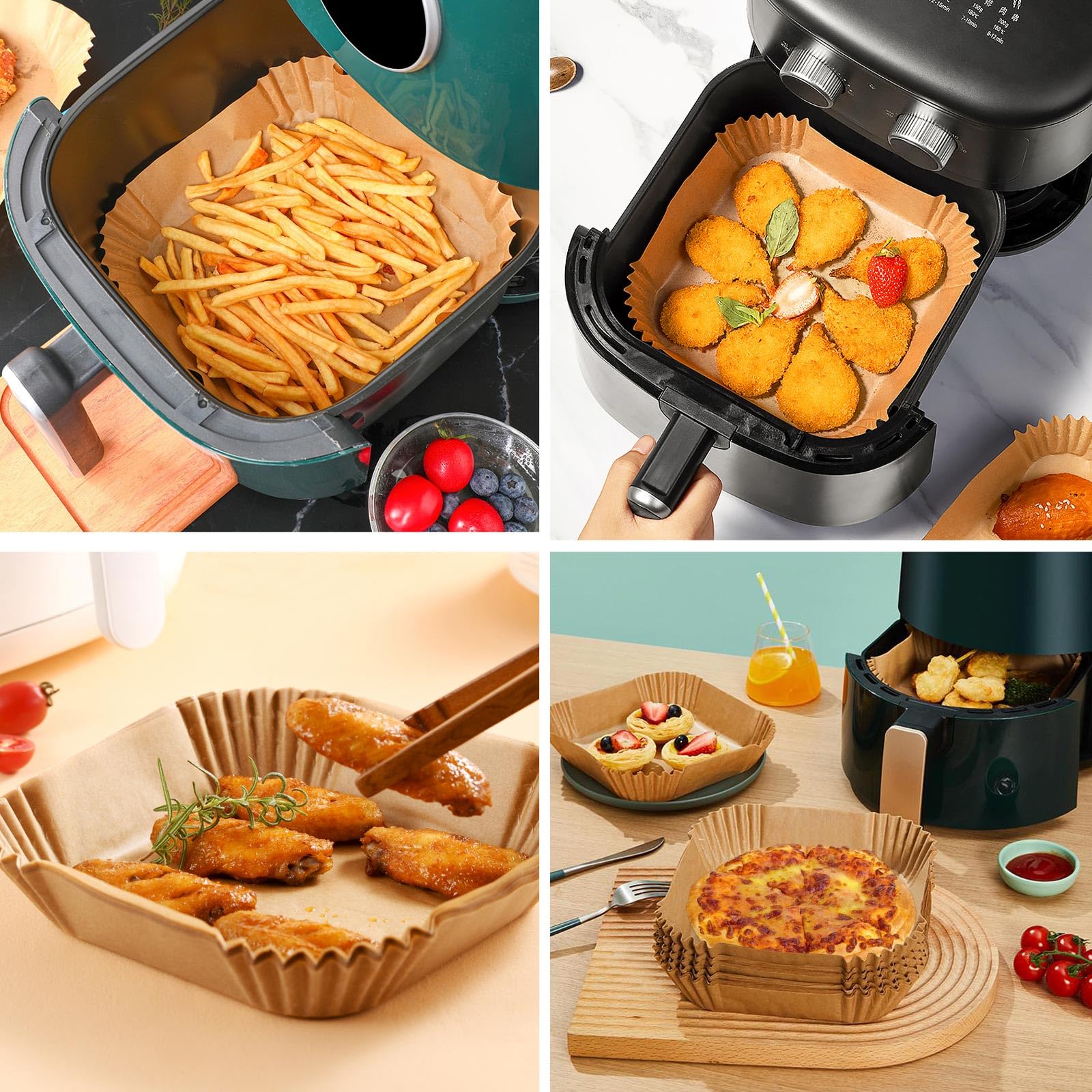 Tecbeauty non-stick parchment paper offers easy food release.