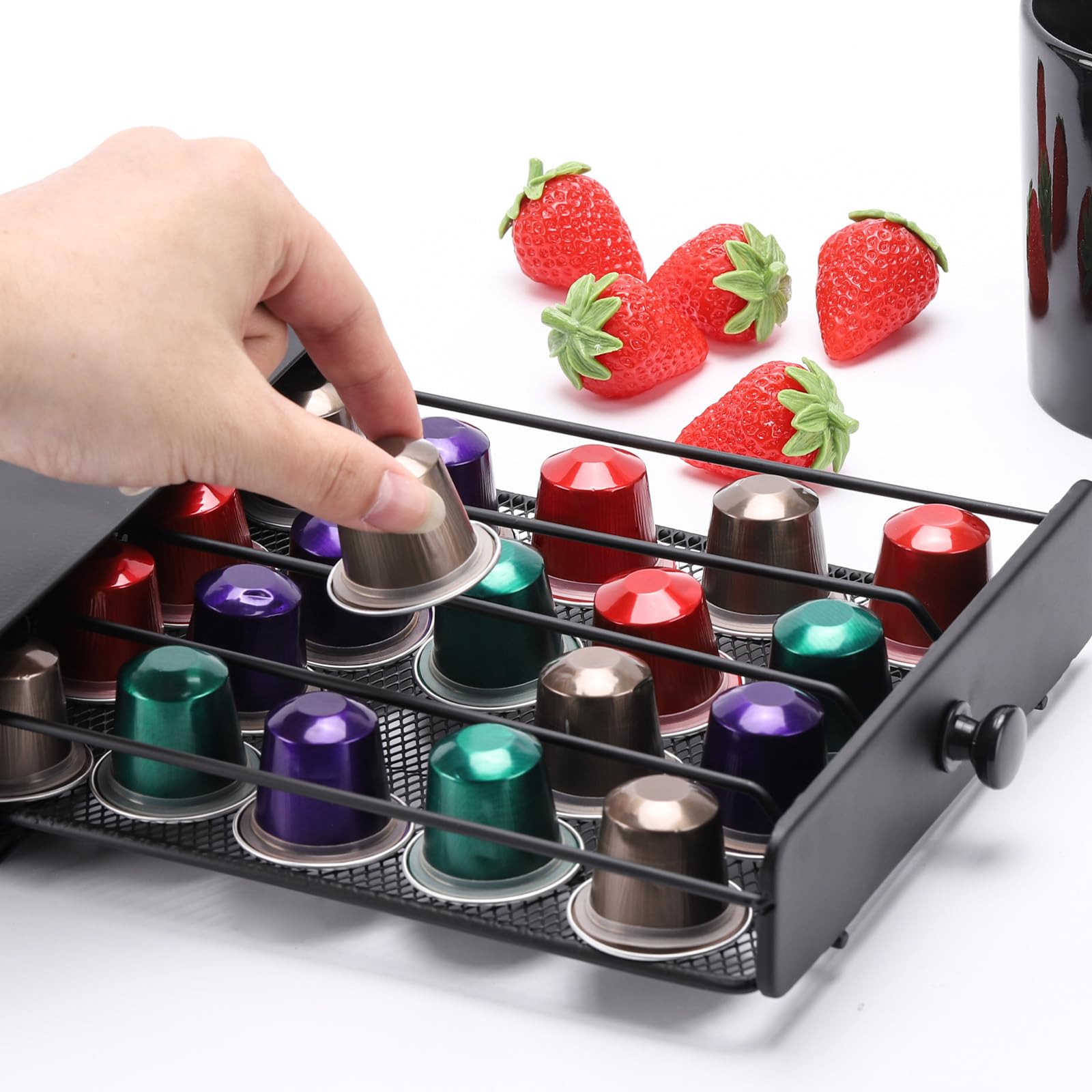 Tecbeauty OriginalLine pods stored in 40 capsule drawer