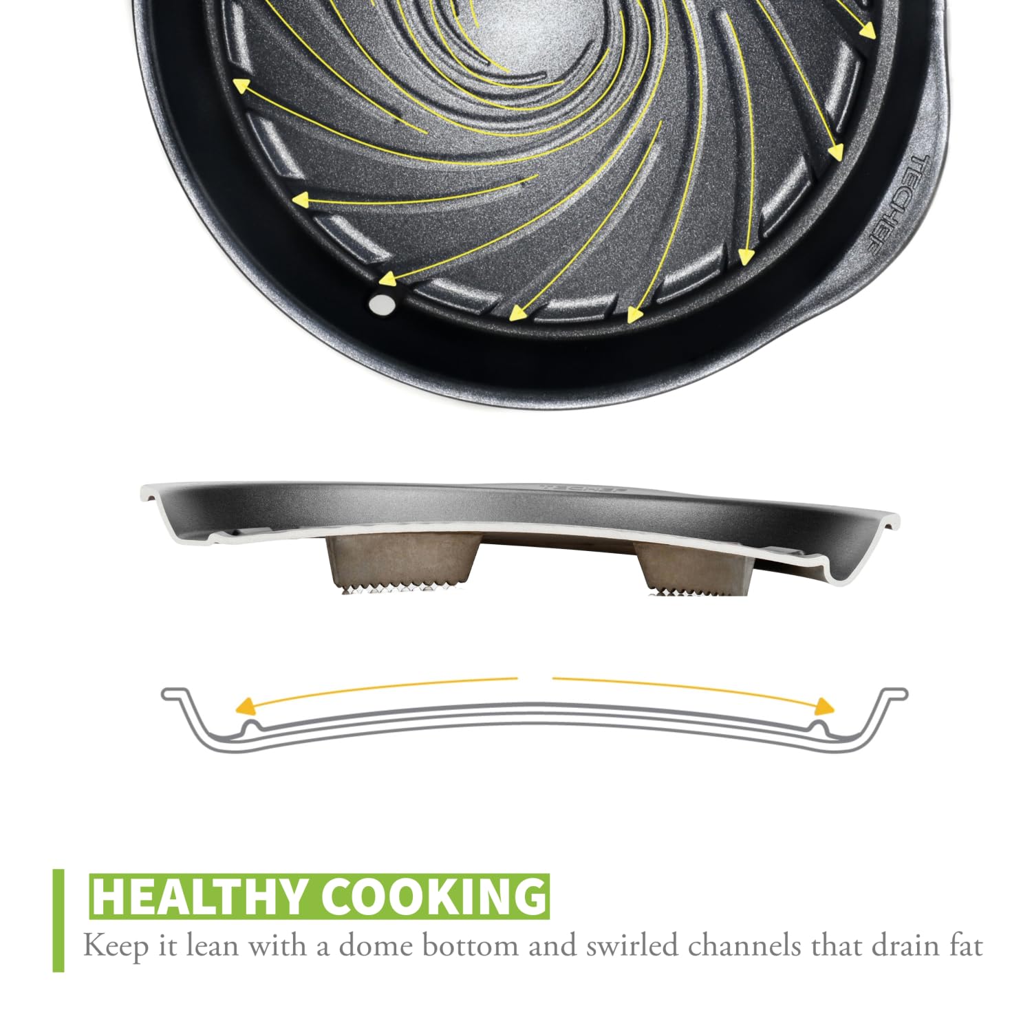 TECHEF grill pan for pork belly and meats with Korean BBQ vibe