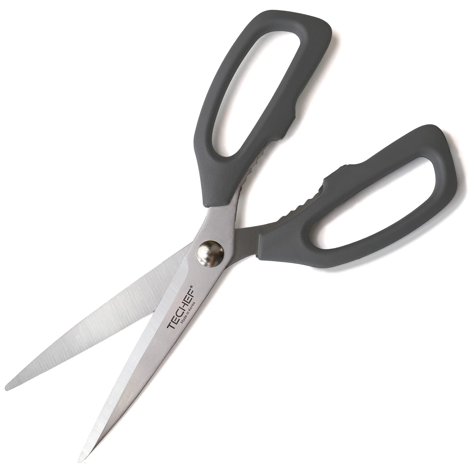 TECHEF kitchen shears for cutting twine and packaging in the kitchen.