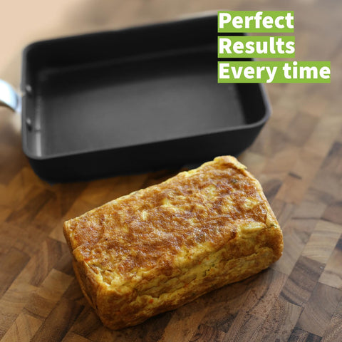 TECHEF Tamagoyaki pan with reinforced nonstick coating for easy release and cleanup