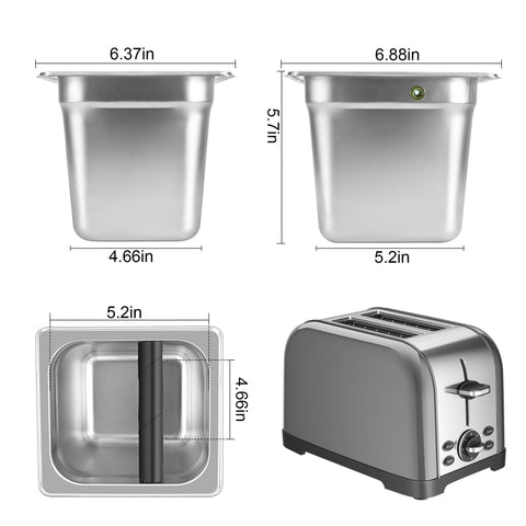 TechShare large-capacity knock box, 2.2L, reduces refills during busy service.