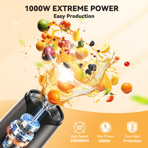 Cyclone blade system with four-angle blades for ultra-smooth blends