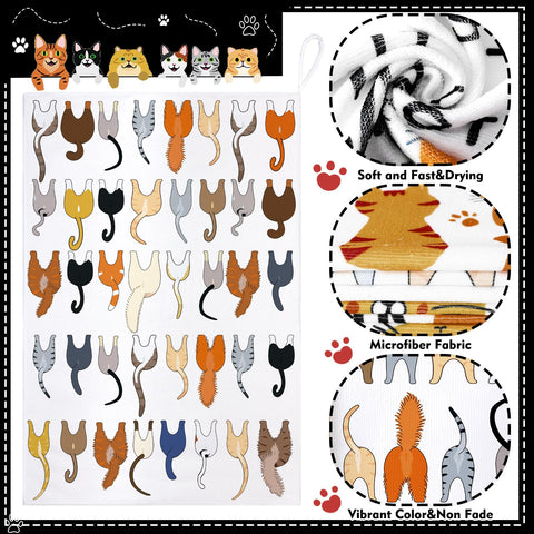 TecUnite cat-lovers-gift-towels are an ideal gift for cat enthusiasts and new homeowners