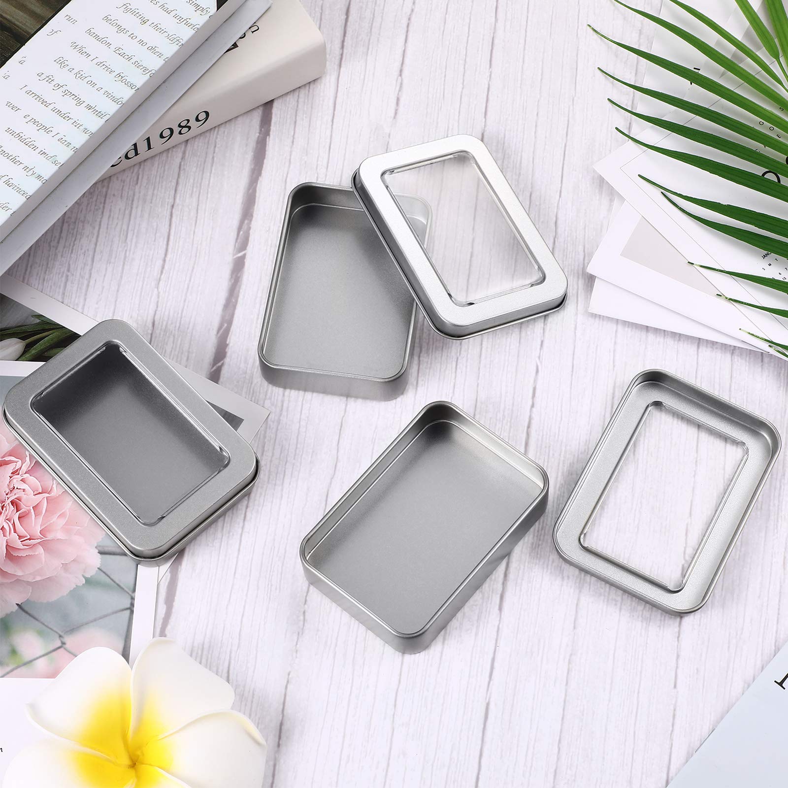 TecUnite durable metal tin box with polished edges for long-lasting use