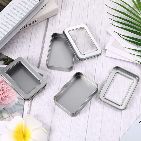 TecUnite durable metal tin box with polished edges for long-lasting use